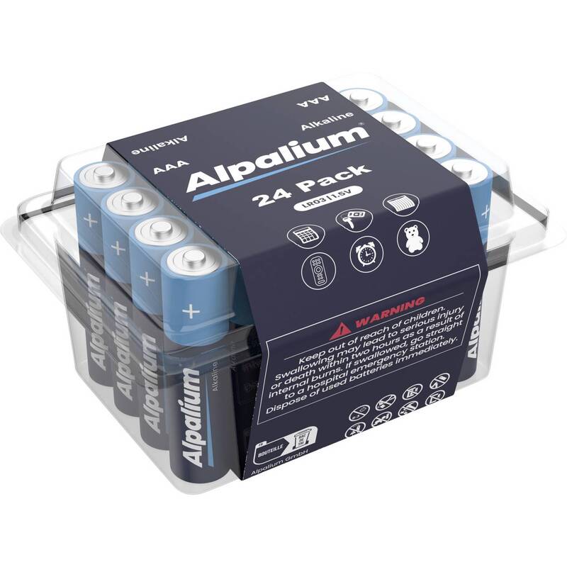 Alpalium Micro AAA-Batterie Alkali-Mangan 1.5V 24 Stück zuverlässige Energie - 4262420960388