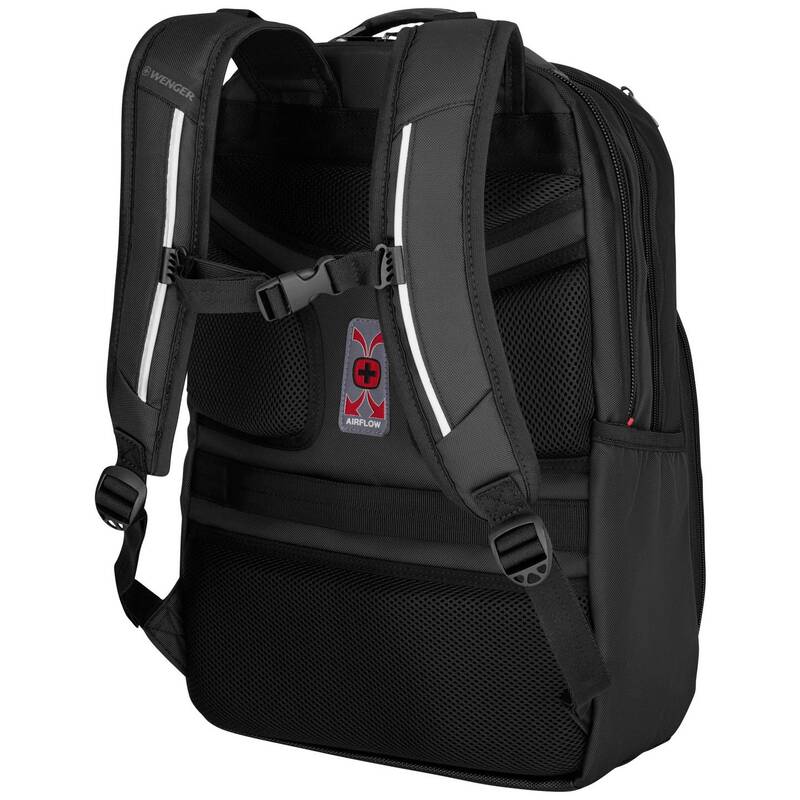 Wenger Notebook Rucksack Cosmic Schwarz 43,2cm Laptop 17 Zoll Rucksack Tasche - 7611160264213