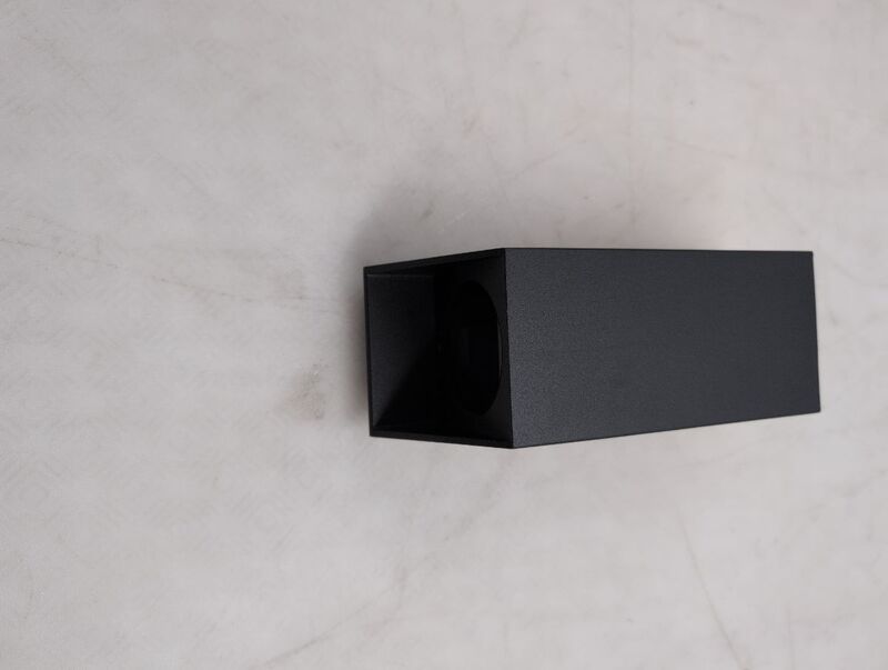 Nordlux Wandleuchte Aluminium Schwarz Up & Down IP54 2x GU10 dimmbar Leuchte - 5704924012426