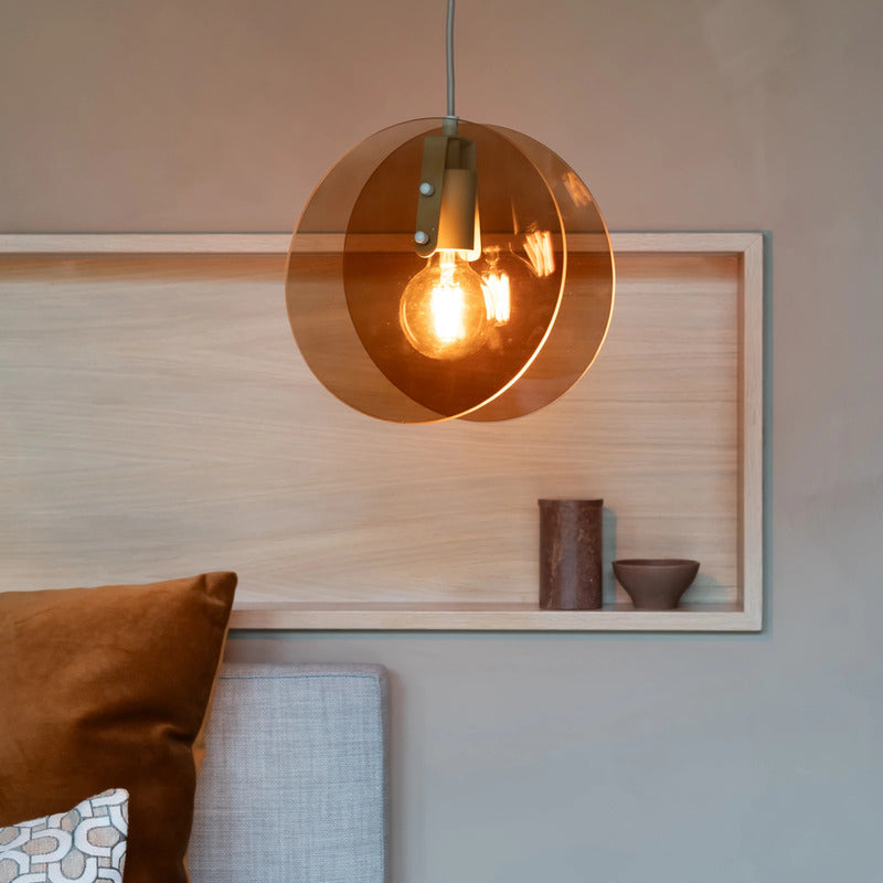 It's about RoMi Hängelampe Toledo LED Pendelleuchte Lampe bernstein Ø 25 cm - 8716248097703