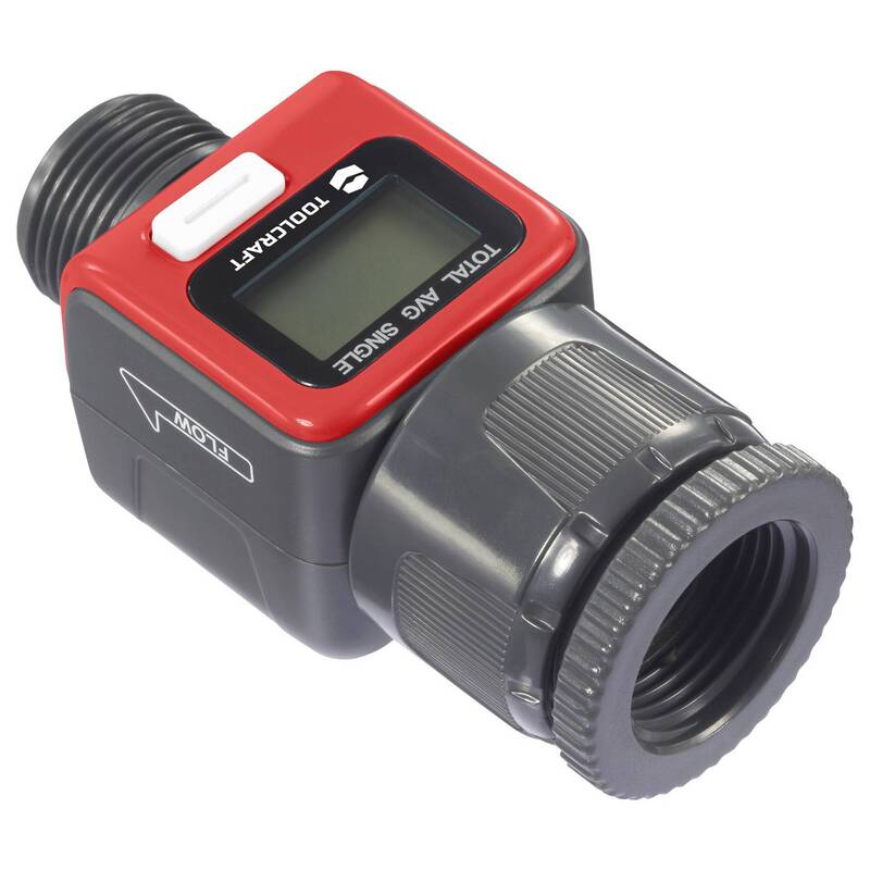 Toolcraft Wasserzähler G1" batteriebetrieben Echtzeitdurchflussverbrauch 3V - 4064161397665