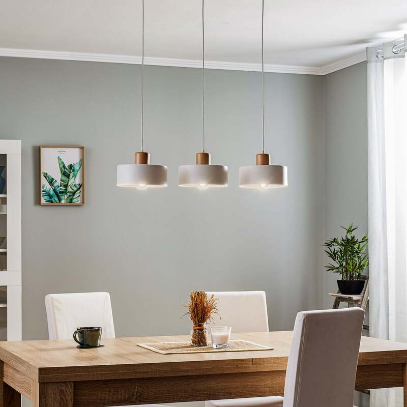 EMIBIG LIGHTING Pendelleuchte Tako Hängeleuchte Hängelampe E27 dreiflammig weiß - 5901738919877