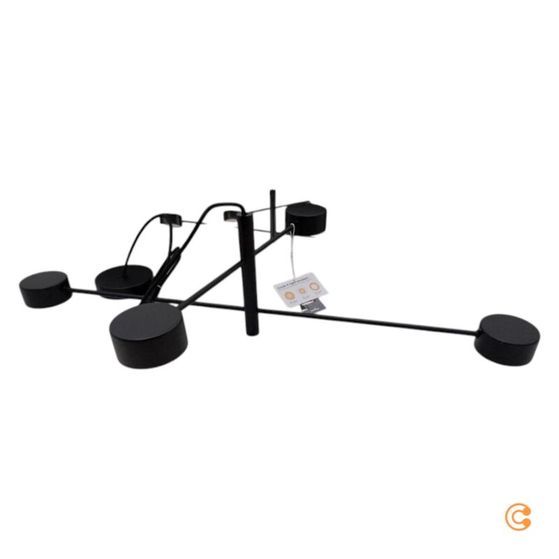 Nordlux Pendelleuchte Hängeleuchte Clyde LED dimmbar schwarz 4-flammig 89,5cm - 5704924001154