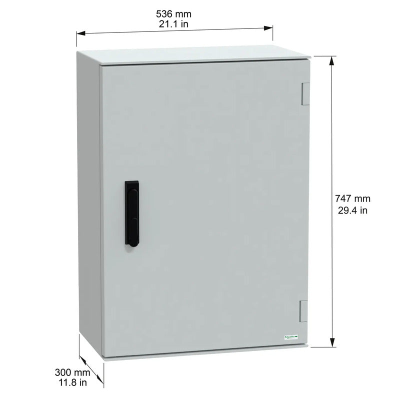 Schneider Electric Schaltschrank PanelSeT PLM grau 536x747x300mm Polyester 1 St. - 3606480776748