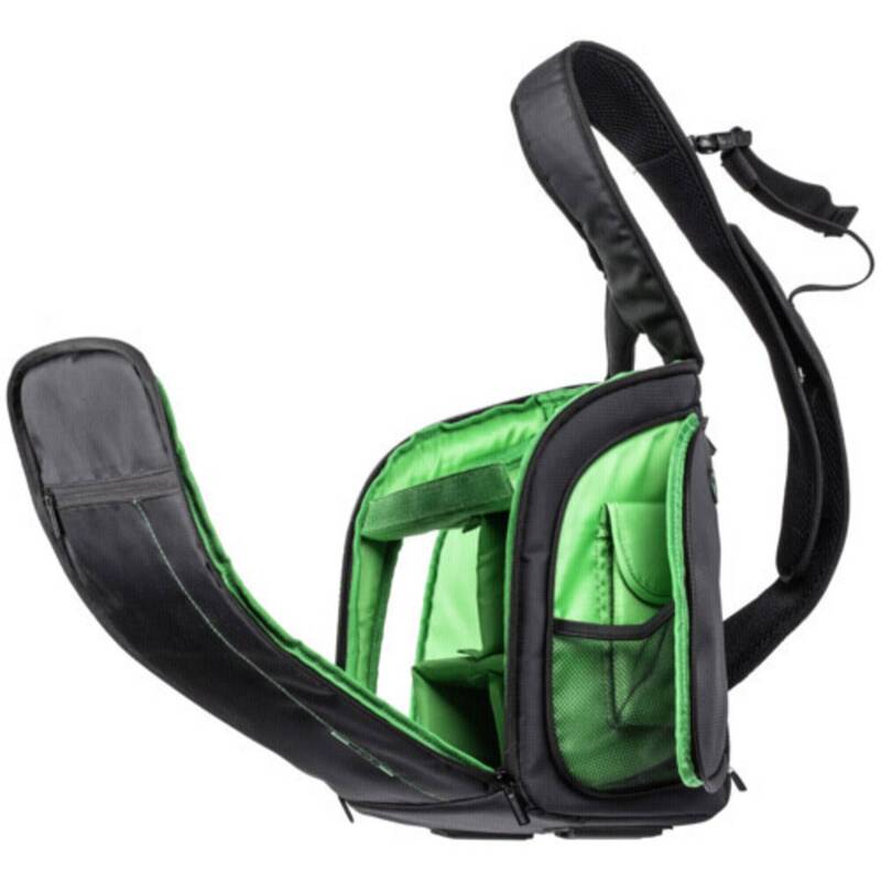 Rivacase Rucksack 7470 (PS) Kameratasche Notebooktasche schwarz grün Trennwä4 - 6901801074709