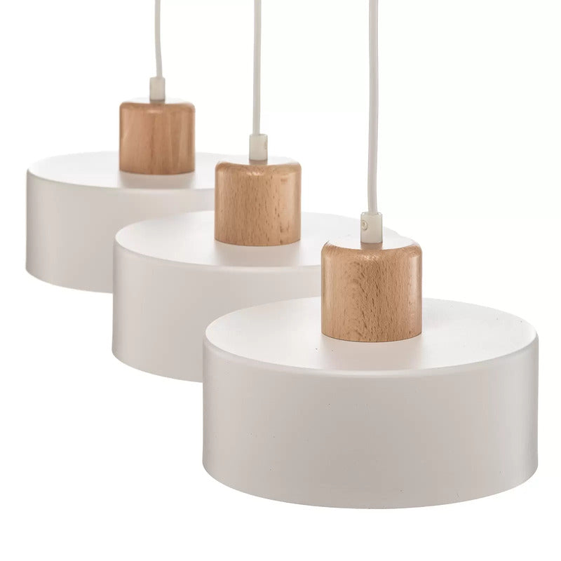 EMIBIG LIGHTING Pendelleuchte Tako Hängeleuchte Hängelampe E27 dreiflammig weiß - 5901738919877