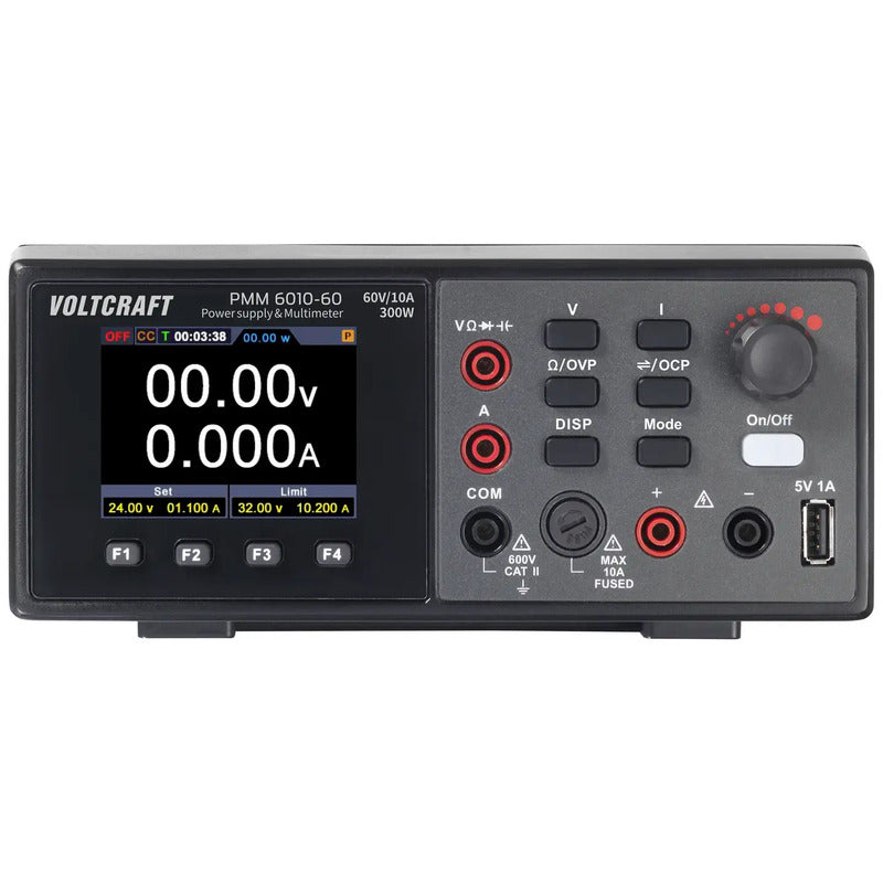 VOLTCRAFT Multimeter Messgerät Digital Netzgerät Stromversorgung PMM 6010 60 DMM - 4064161321066
