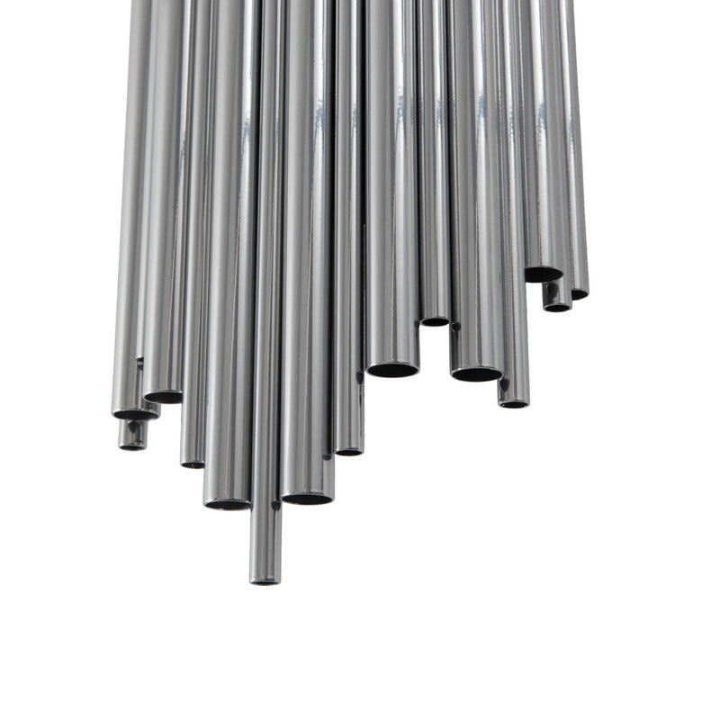 Wandleuchte Reis Wandlampe Leuchte chrom Metall Höhe 50 cm E14 LED dimmbar - 8684283492077