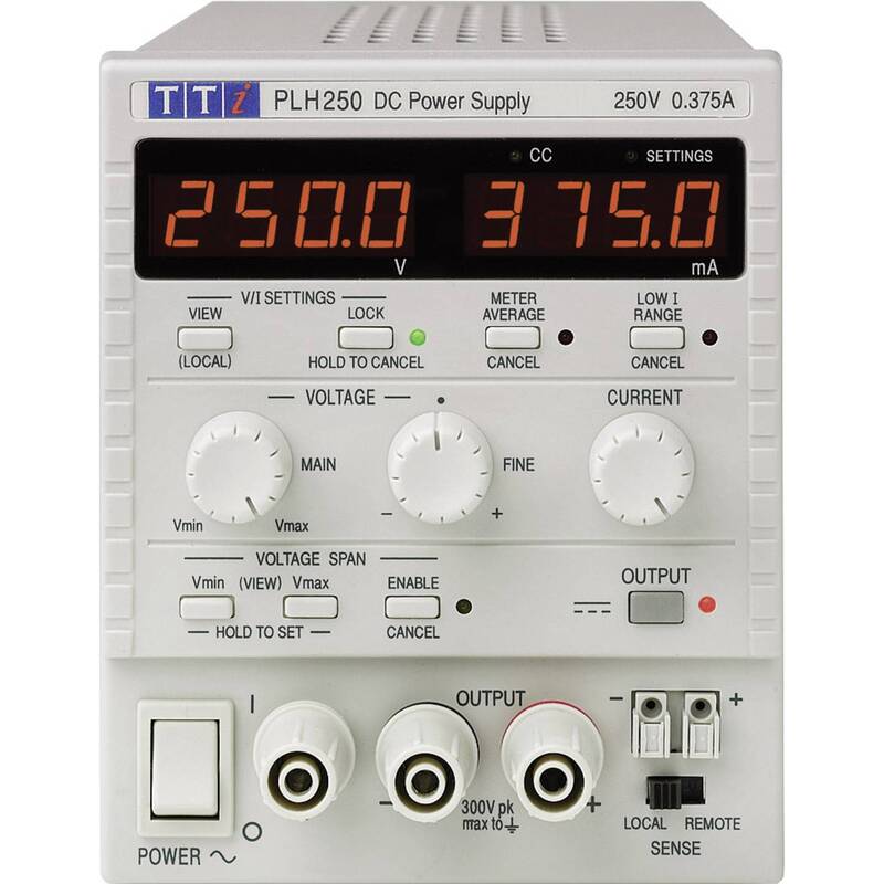 Aim TTi PLH250 Labornetzgerät 0-250V 0-0,375A 94W einstellbar kompakt - 4016139066011