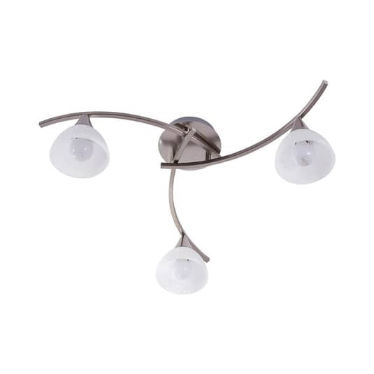 Lindby Deckenlampe Della LED Lampe Leuchte dimmbar nickel Ø58cm 3-flammig - 4251096521955