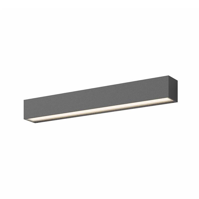 Lucande Außenwandleuchte anthrazit Lengo LED Gartenlampe Leuchte 3000K IP65 50cm - 4251096509304
