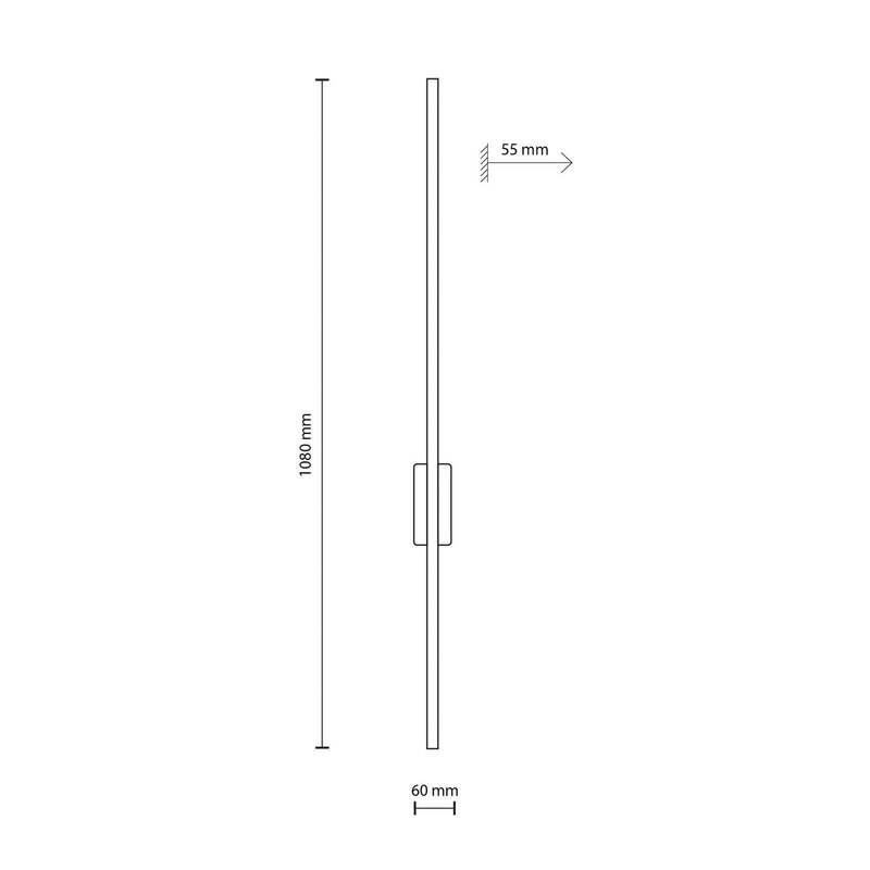 Flash Wandleuchte Wandlampe LED Metall schwarz indirekte Beleuchtung rechtec589 - 5906135180745