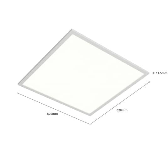 Arcchio Einlegepanel Deckenleuchte LED Vinas universalweiß 62 cm weiß Kunststoff - 4251096530858