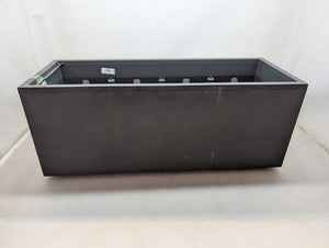 Deroma Pflanzkasten Hochbeet Millennium 39x99,3cm Anthrazit mit 8 Rädern