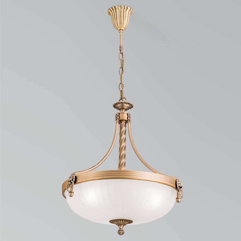 Hängeleuchte Rocca LED Pendelleuchte dimmbar bronze weiß 50cm 3-flammig 44cm - 9003090248865