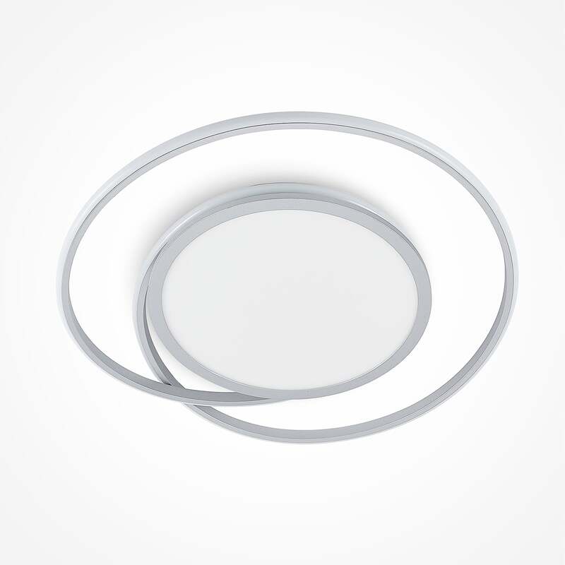 Lucande Deckenlampe Deckenleuchte Noud LED Lampe dimmbar silber Ø40cm - 4251096597660