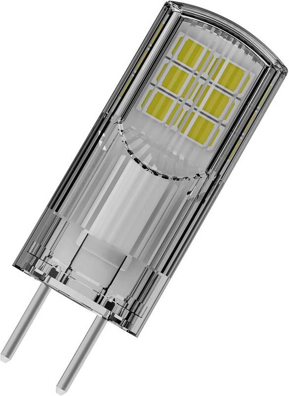 OSRAM LED Lampe Leuchtmittel GY6.35 Warmweiß klar Kolbenform 12 V 2.2 W 4 STÜCK - 4058075432123
