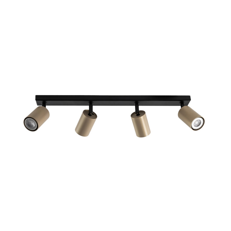 Sigma Deckenstrahler Zoom LED Strahler 4-flammig dimmbar schwarz gold 60cm - 5907554416620