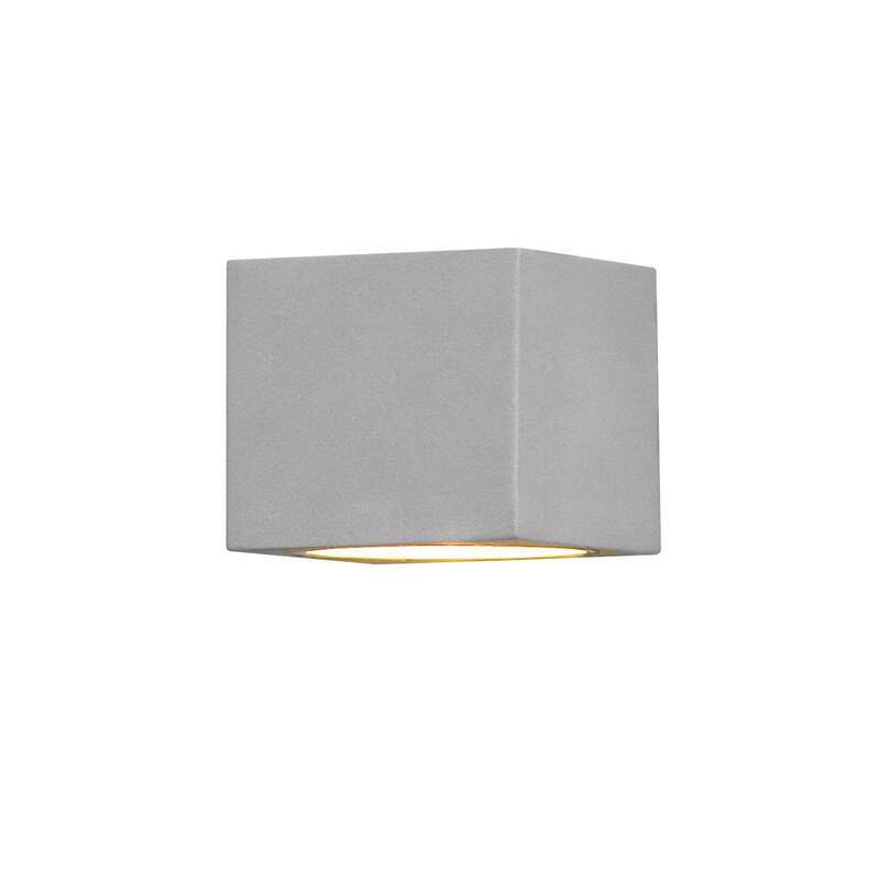 Außenwandleuchte Modena Square grau IP44 Aluminium 25W G9 Halogen - 7318307341300
