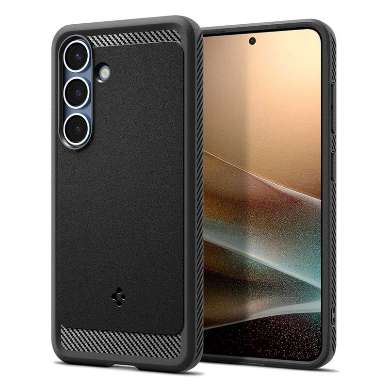 Spigen Rugged Armor Hülle MagSafe für Samsung Galaxy S25 Schutzhülle schwarz - 8809971238298