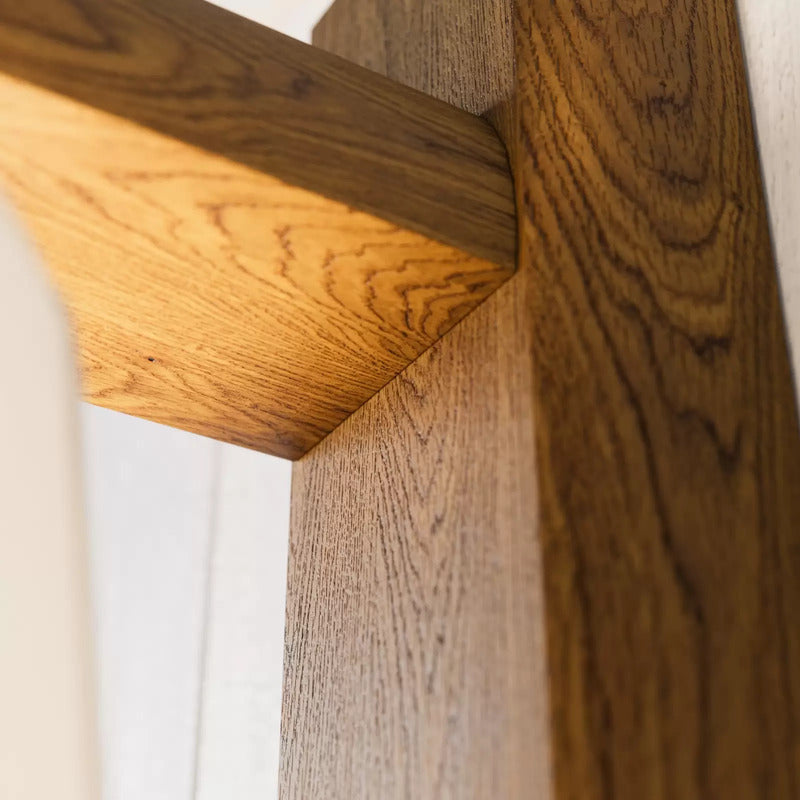 Wandleuchte Sweden mit Holzgestell nussbaum eiche Wandlampe Lampe Leuchte Licht - 5907687436298