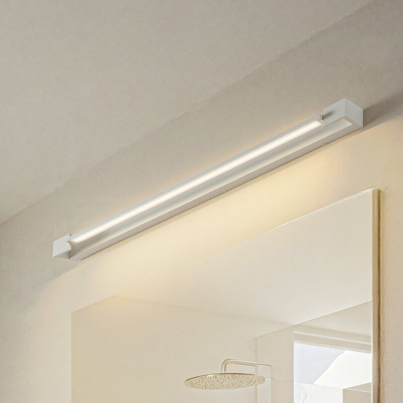 Arcchio Wandleuchte Wandlampe LED Jora weiß IP44 Feuchtraum Badleuchte 90 cm - 4251096591705