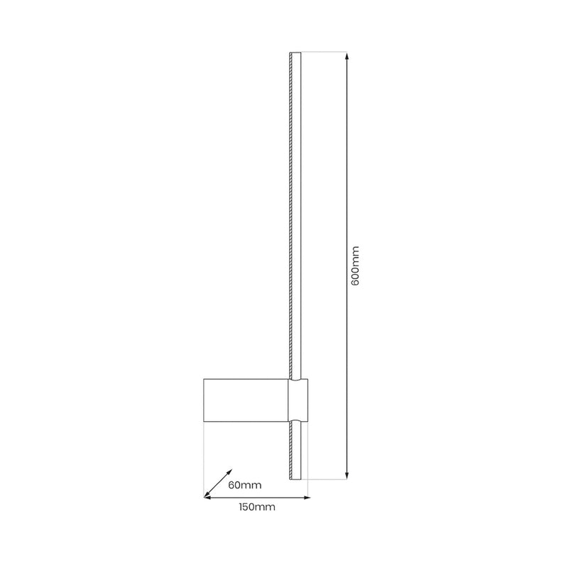 Milagro Wandleuchte Swing LED Lampe Wandlampe dimmbar CCT schwarz 60cm - 5902693710103