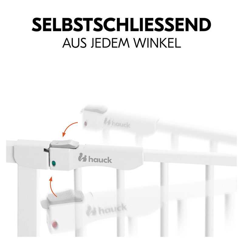 Hauck Türschutzgitter Schutzgitter Clear Step Autoclose 2 Set Verlängerung Weiß - 4007923597491