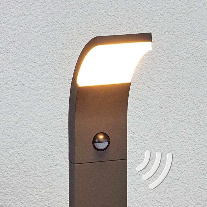 Lucande Wegeleuchte Gartenleuchte Timm LED Pollerleuchte anthrazit 100cm IP54 - 6291106557206