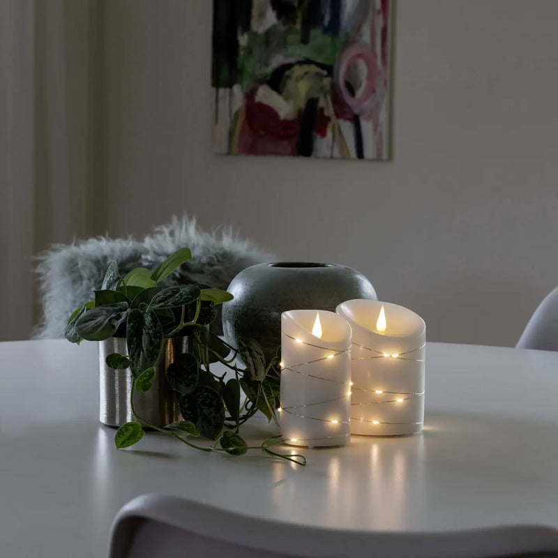 Konstsmide Christmas LED Wax Candle White Light Colour Warm White 13.5 Cm - 7318301834198