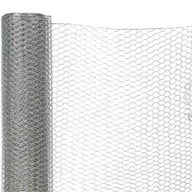Siena Garden Sechseckgeflecht Stahl 5m Silber Gartenzaun Handtuchheizkörper 1cm - 4019111307591