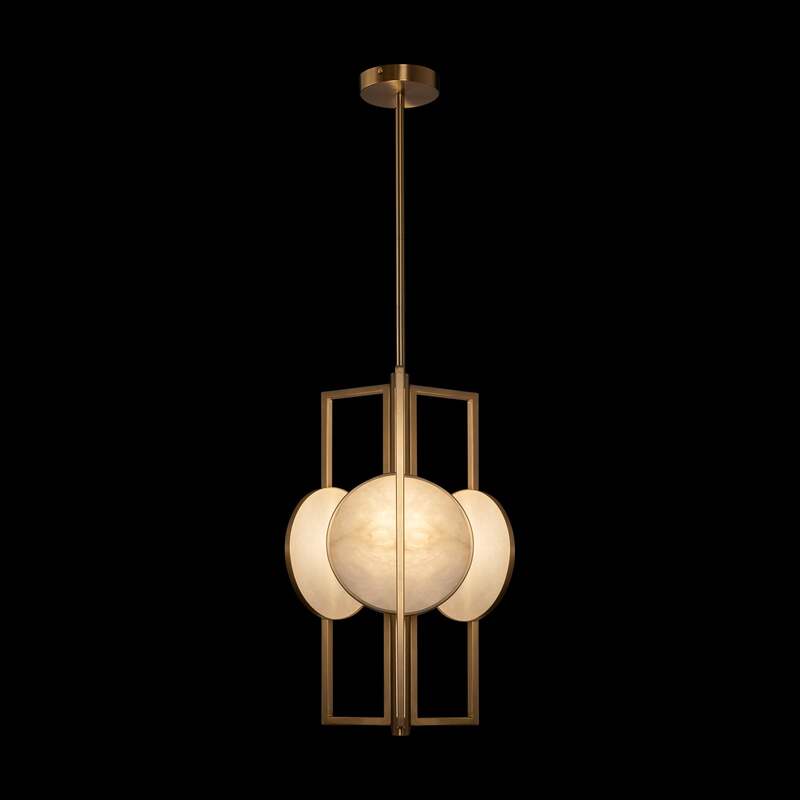 Maytoni Hängeleuchte Pendelleuchte gold 3-flammig dimmbar Leuchte 51cm Ø30,5cm - 4251110028125
