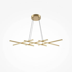 B-Ware Maytoni LED Hängeleuchte Pendelleuchte Halo messing weiß Aluminium dimmbar