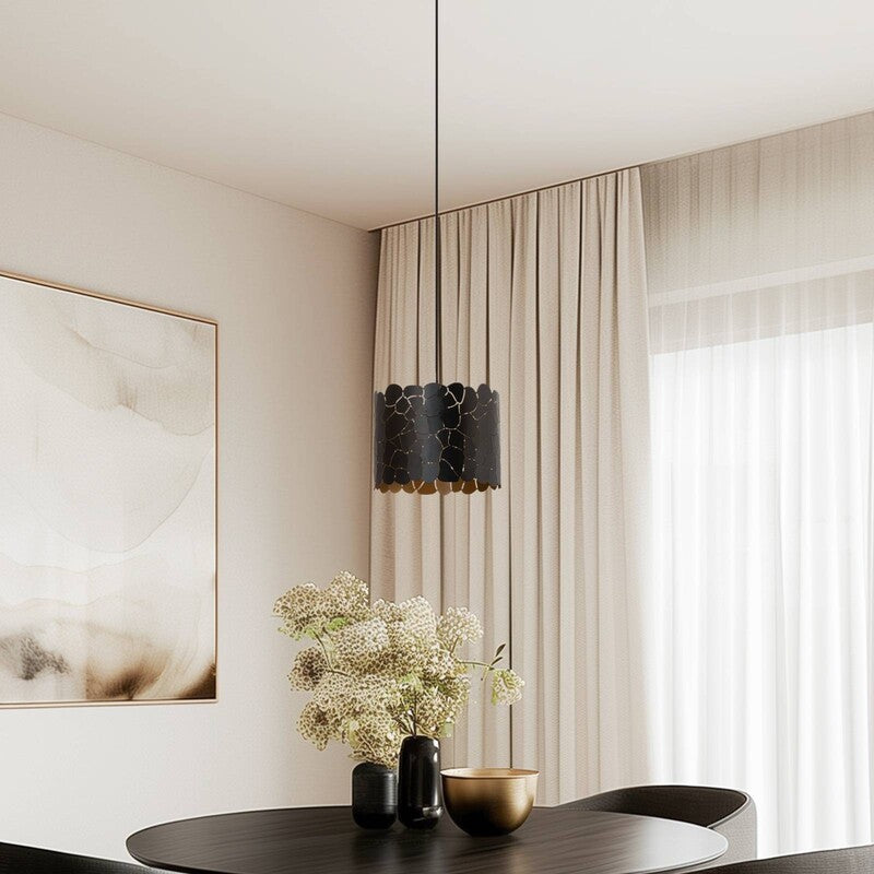 Lindby Aralena Pendant Light, Black/gold, Metal, Ø 26 Cm - 4251911786194
