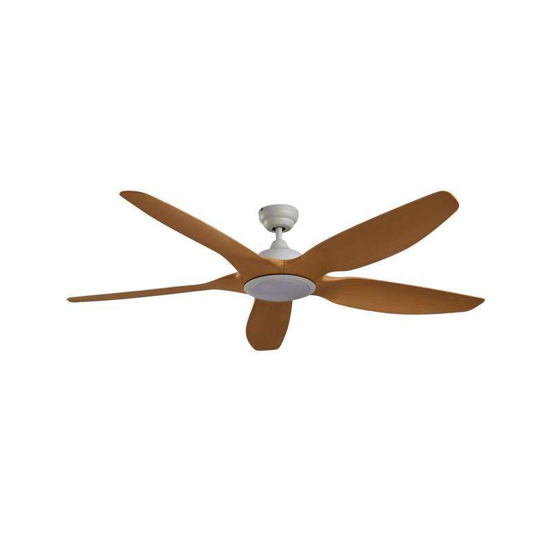 Lucande LED-Deckenventilator Omendo weiß DC leise dimmbar für Räume bis 15 m² - 4251911780031