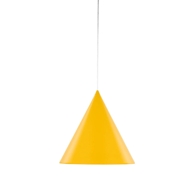Hängeleuchte Cono Pendelleuchte dimmbar gelb matt Ø32cm Stahl E27 1-flammig - 5901780532819