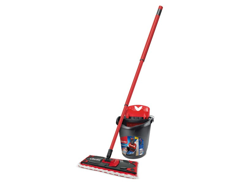 Vileda Bodenwischer Wischmop-Set Microfaser 3-teilig für Parkett Laminat - 4023103201187