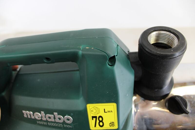 Metabo Hauswasserwerk HWW 6000/25 Inox 230V 6000l/h Handpumpe Gartenpumpe 24l - 4007430239471