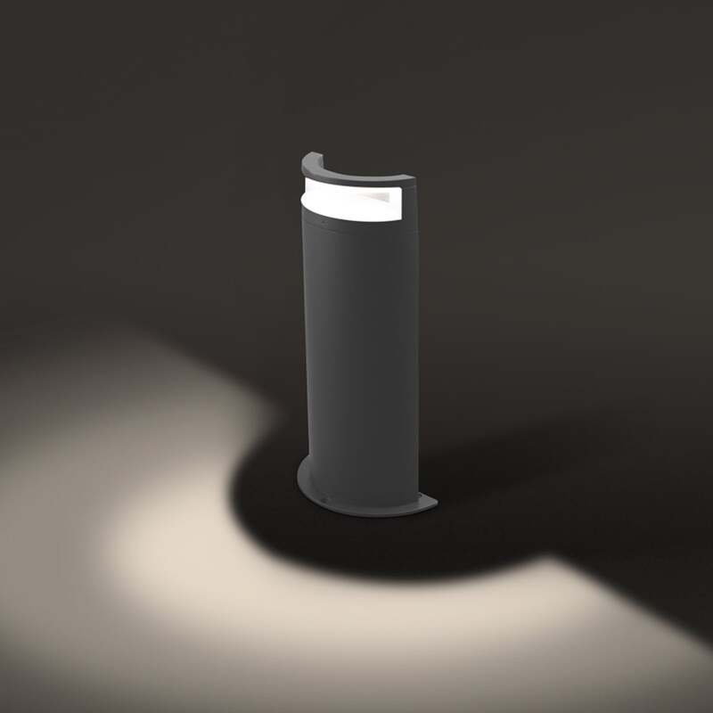 EVN Wegeleuchte Wegelampe LED Halbo Säule Anthrazit Außenleuchte Garten  50 cm - 4037293030106