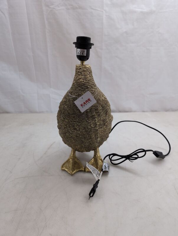 KARE Tischleuchte Animal Duck Ente Lampe E27 schwarz gold 58cm witziges Design - 4025621527022