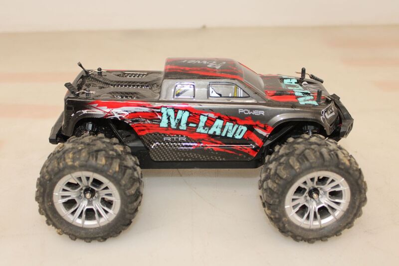 M-Land Monstertruck 48km/h 4WD 1:16 RTR Rot Allradantrieb RC Modellauto - 4260768517295