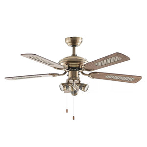 B-Ware Lucande Deckenventilator mit Licht Anariki leise messing Ventilator Lampe S941