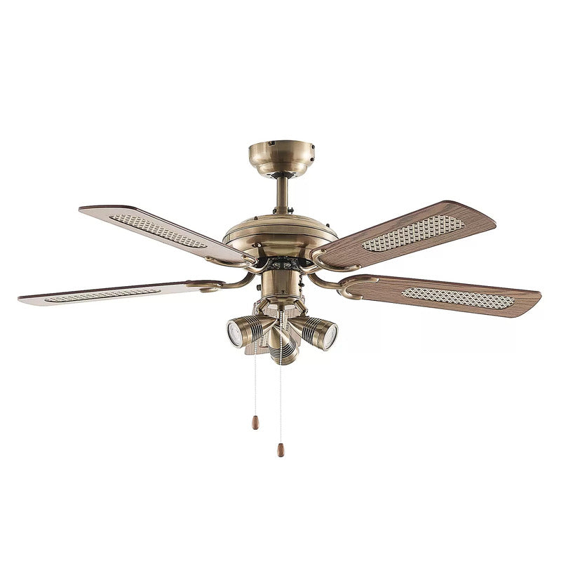 Lucande Deckenventilator mit Licht Anariki leise messing Ventilator Lampe S941 - 4251911744682