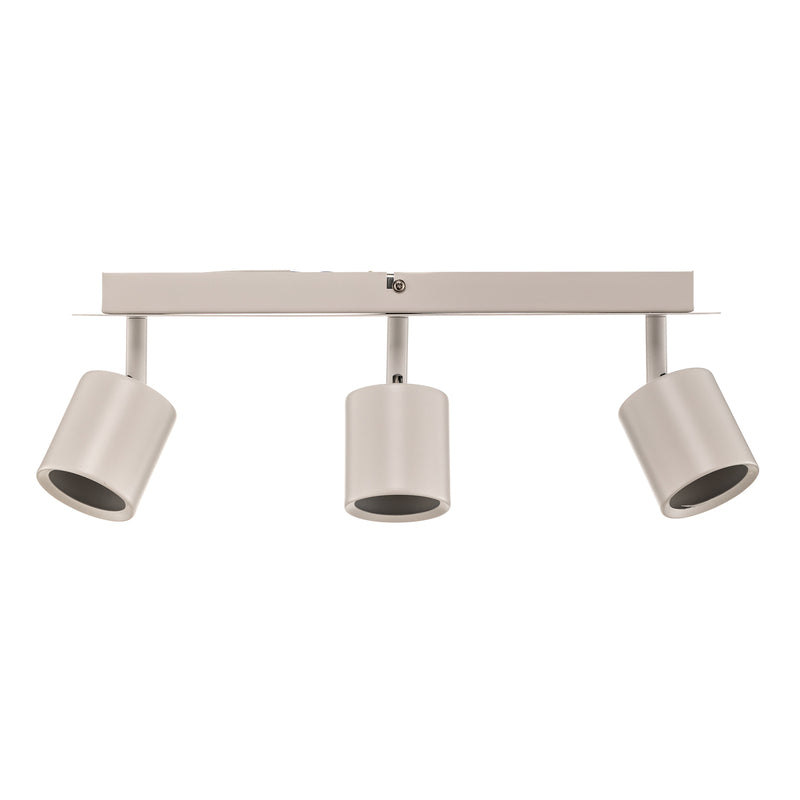 Modo Deckenspot Leuchte Lampe Edelstahl weiß dreiflammig GU10 Wohnzimmer Spot - 5907565914269