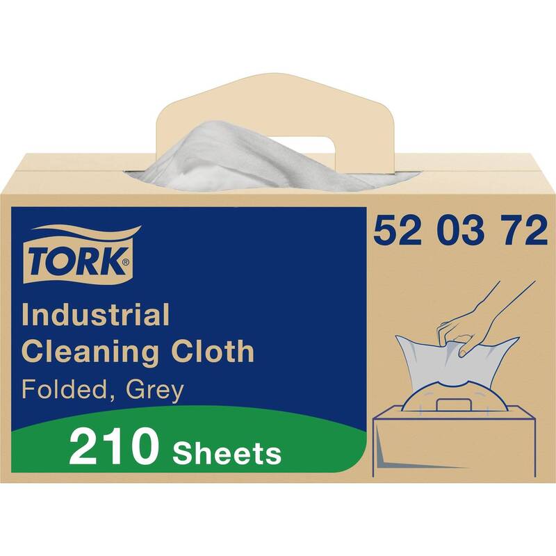 Tork Reinigungstücher 1 lagig 210 Tücher Vlies grau Oberflächenreinigung Box - 7322541184012