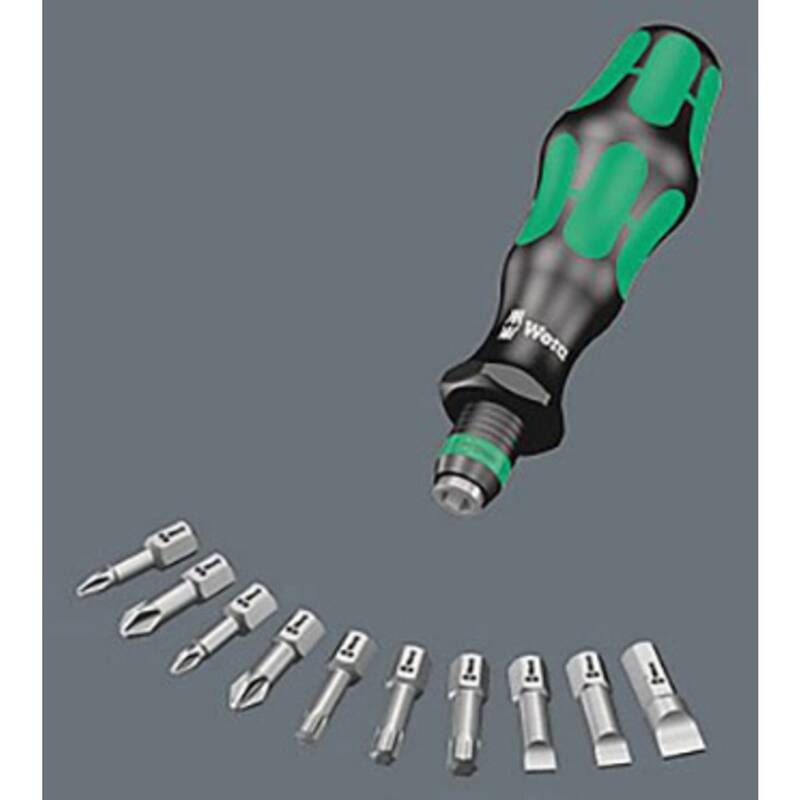Wera Bit-Set Kraftform Kompakt 10 05056653001 10-teilig Schlitz Kreuzschlitz - 4013288041647