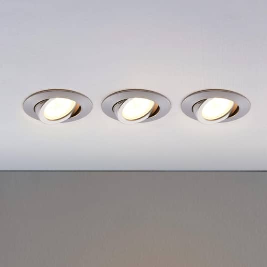 Lindby LED-Einbaustrahler Deckenlampe Deckenlampe Lampe Andrej rund 3er-Set - 4251096520224