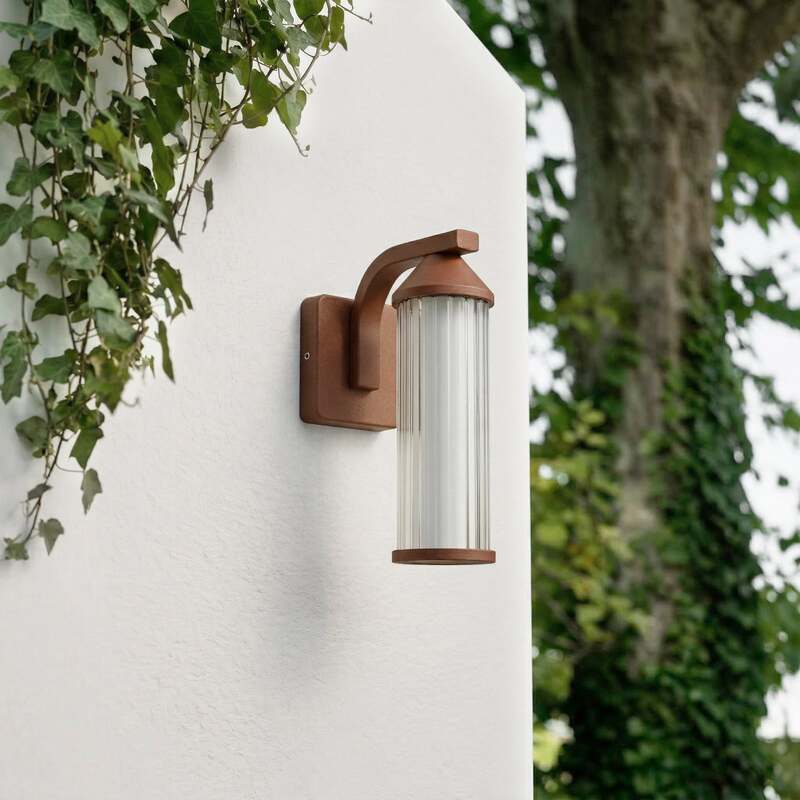 Lindby Außenwandleuchte Neravio LED Gartenleuchte rost 26cm IP54 warmweiß 1450lm - 4255830909221