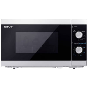 B-Ware Sharp Mikrowelle Schwarz Silber 800 W 230 V 20 l Drehteller und Grillgestell