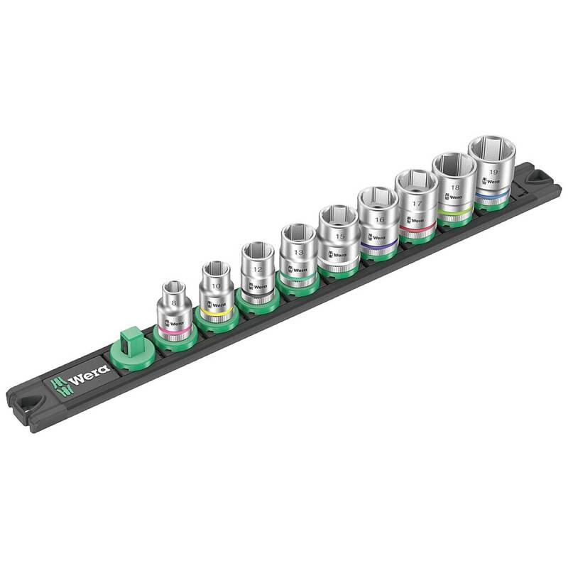 Wera Steckschlüsselsatz Set 3/8 Zoll Magnetleiste 9-tlg 05005430001 SIEHE TEXT - 4013288223234